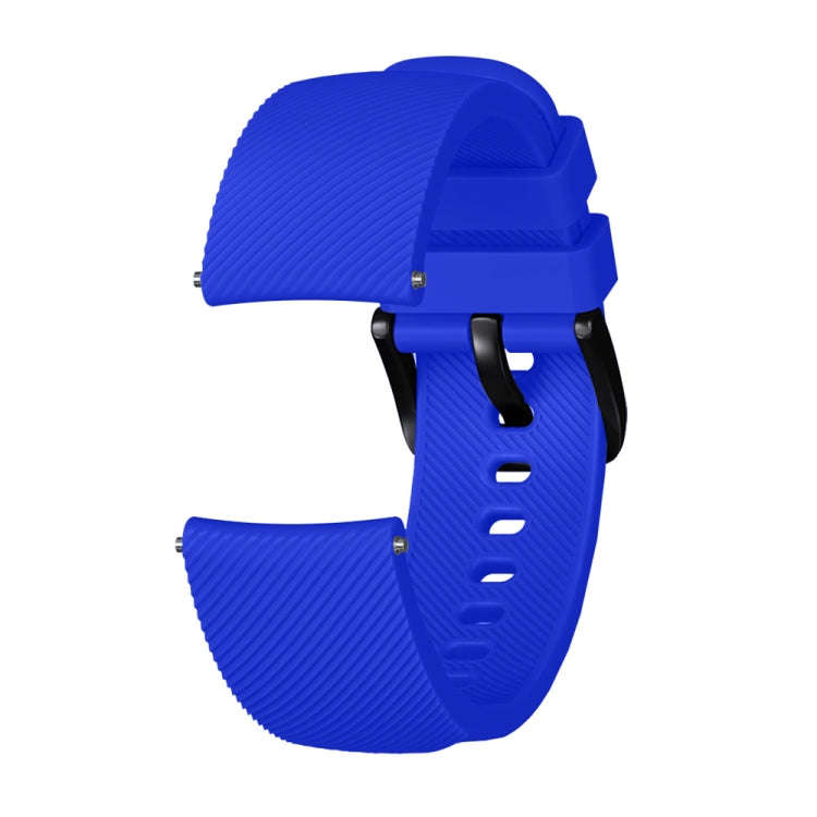 Crazy Horse Texture Silicone Watch Band for Huami Amazfit Bip Lite Version 20mm(Blue)