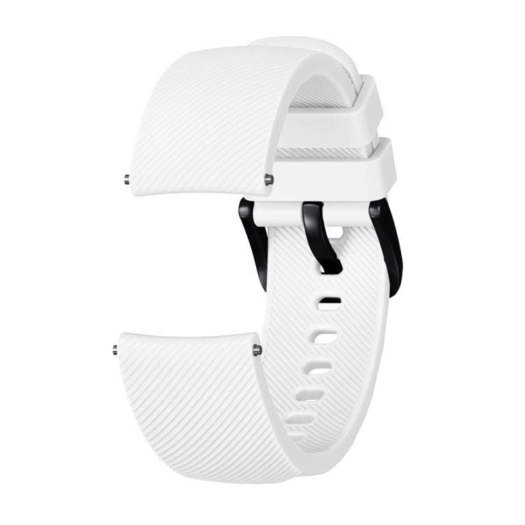 Crazy Horse Texture Silicone Watch Band for Huami Amazfit Bip Lite Version 20mm(White)