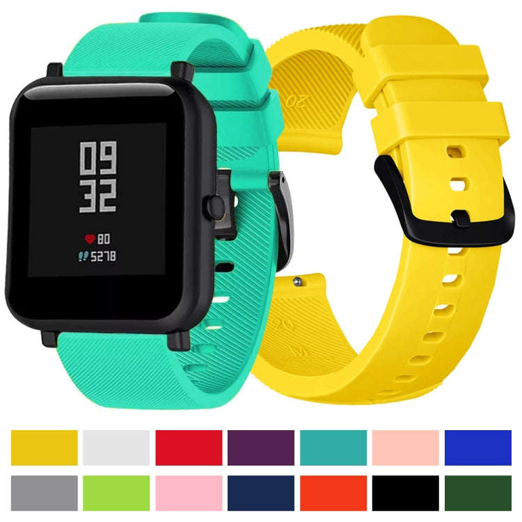 Crazy Horse Texture Silicone Watch Band for Huami Amazfit Bip Lite Version 20mm(Grey)