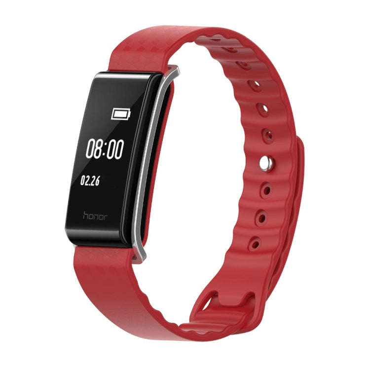 Silicone Watch Band for Huawei Honor A2(Red)