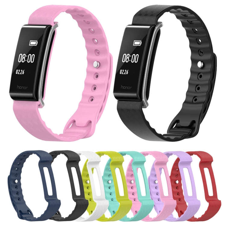 Silicone Watch Band for Huawei Honor A2(Purple)