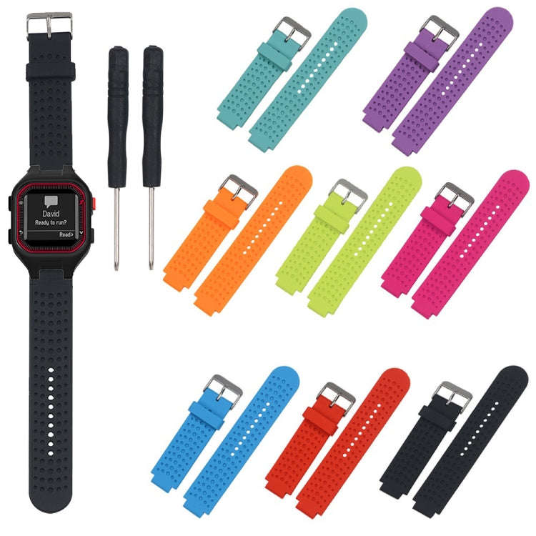 Male Adjustable Watch Band for Garmin Forerunner 25(Rose Red)