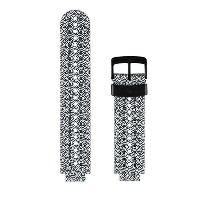 Silicone Sport Watch Band for Garmin Forerunner 235(Grey White)
