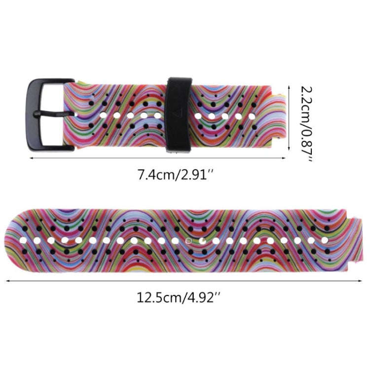 Silicone Sport Watch Band for Garmin Forerunner 235(Iridescent)
