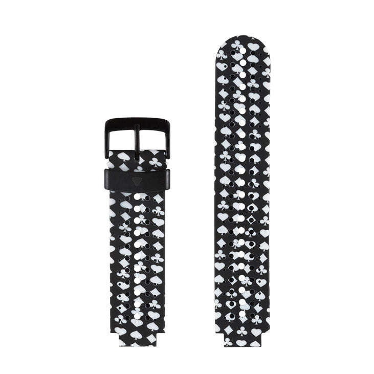 Silicone Sport Watch Band for Garmin Forerunner 235(White + Black)