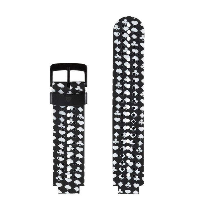 Silicone Sport Watch Band for Garmin Forerunner 235(White + Black)