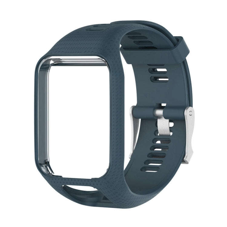 Silicone Sport Watch Band for Tomtom Runner 2/3 Series (Navy Blue)