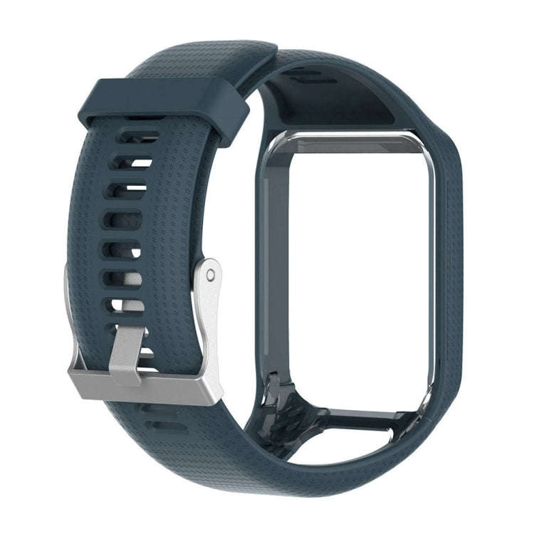 Silicone Sport Watch Band for Tomtom Runner 2/3 Series (Navy Blue)