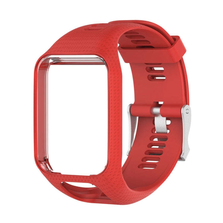 Silicone Sport Watch Band for Tomtom Runner 2/3 Series (Red)