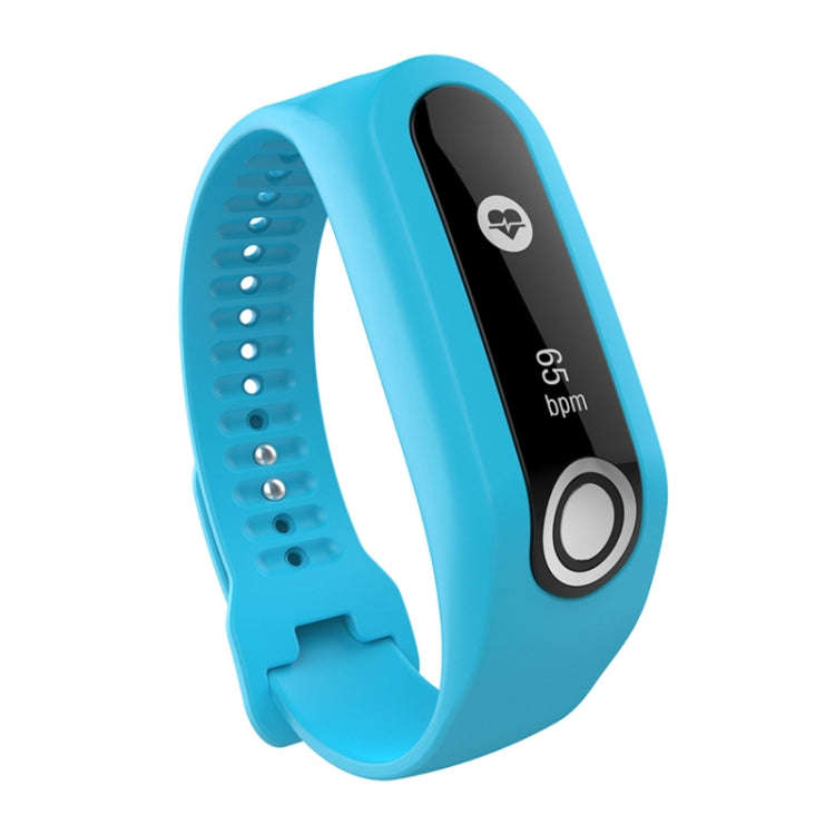 Silicone Sport Watch Band for TomTom Touch(Blue)