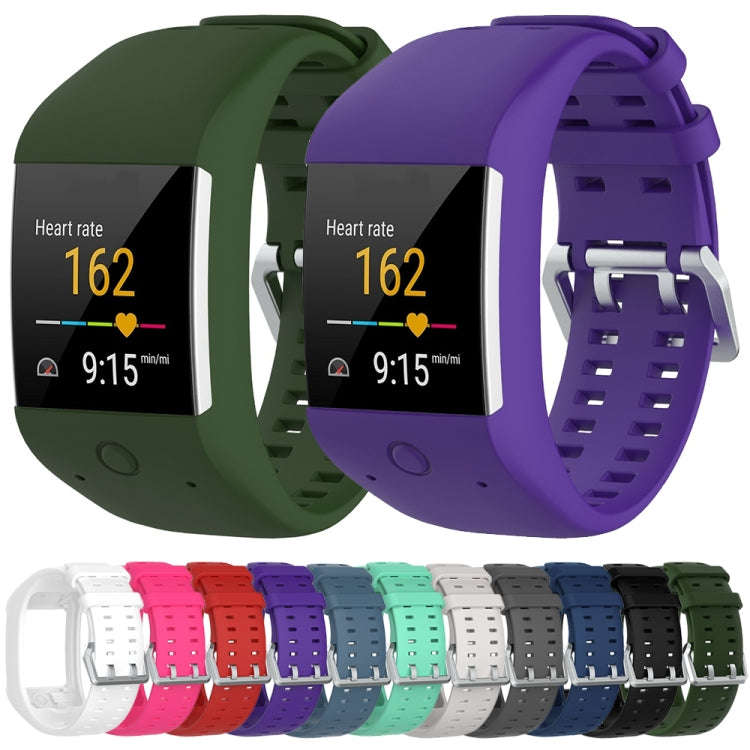 Silicone Sport Watch Band for POLAR M600(Black)
