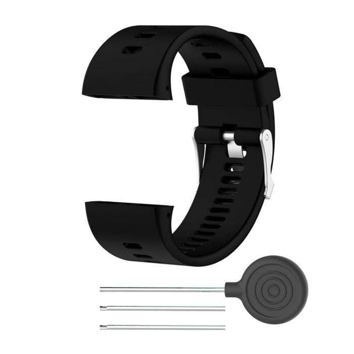 Silicone Sport Watch Band for POLAR V800(Black)
