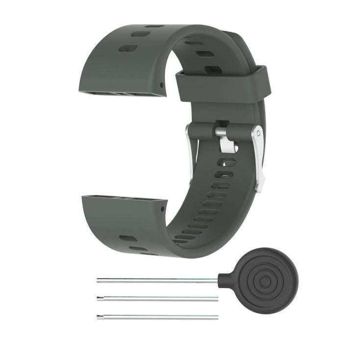 Silicone Sport Watch Band for POLAR V800(Grey)