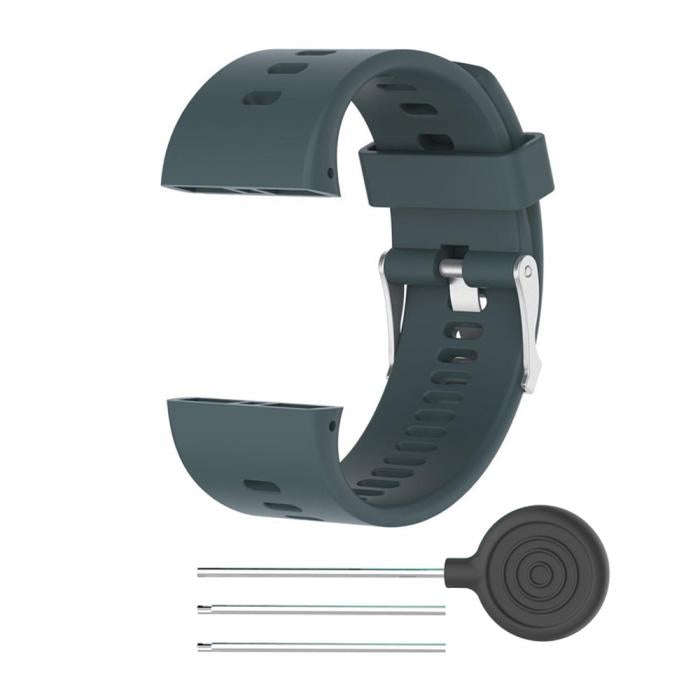 Silicone Sport Watch Band for POLAR V800(Navy Blue)