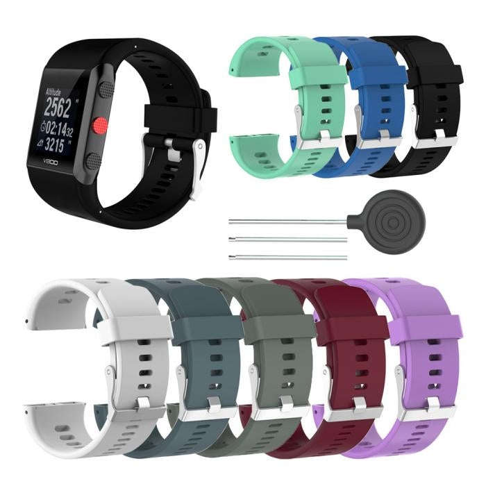 Silicone Sport Watch Band for POLAR V800(White)