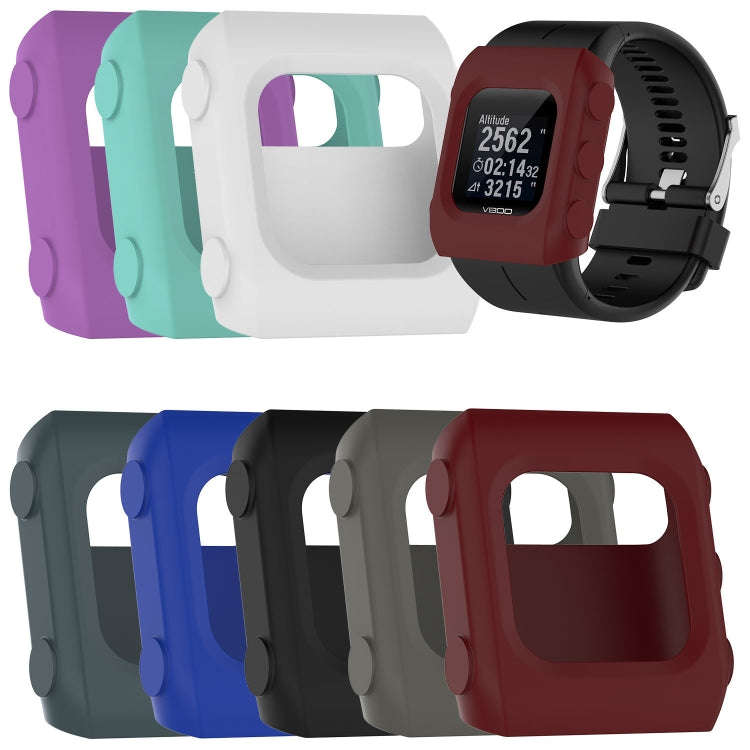 Solid Color Silicone Watch Protective Case for POLAR V800(Mint Green)