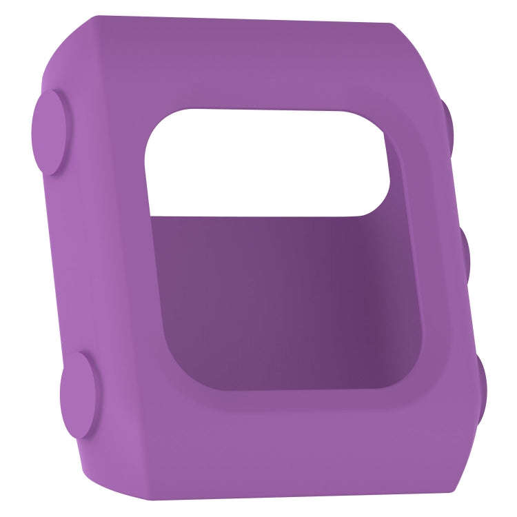 Solid Color Silicone Watch Protective Case for POLAR V800(Purple)
