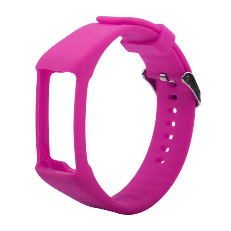 Silicone Sport Watch Band for POLAR A360 / A370(Rose Red)