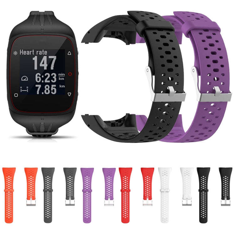 Silicone Sport Watch Band for POLAR M400 / M430(Red)