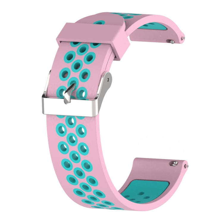 Double Colour Silicone Sport Watch Band for Xiaomi Huami Amazfit Bip Lite Version 20mm(Mint Green...