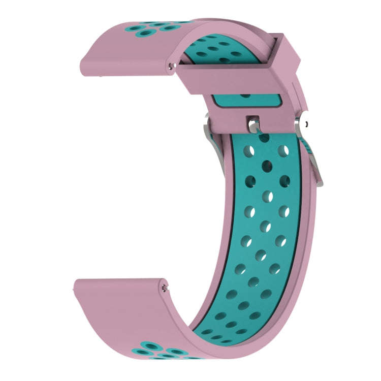 Double Colour Silicone Sport Watch Band for Xiaomi Huami Amazfit Bip Lite Version 22mm(Mint Green...