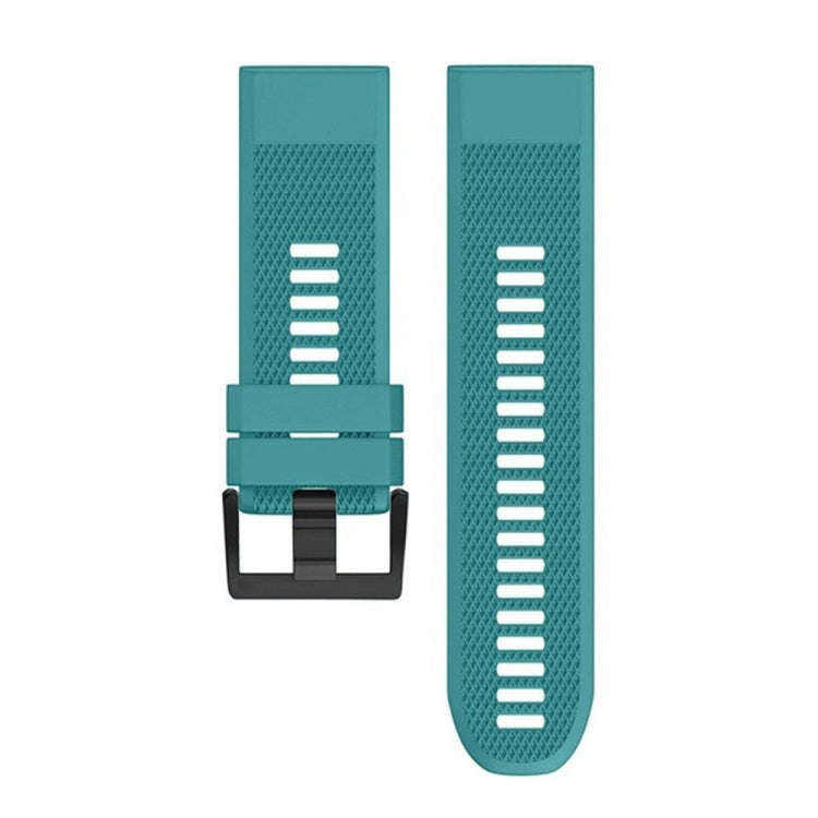 Quick Removable Silicone Watch Band for Fenix 5 22mm(Blue Green)
