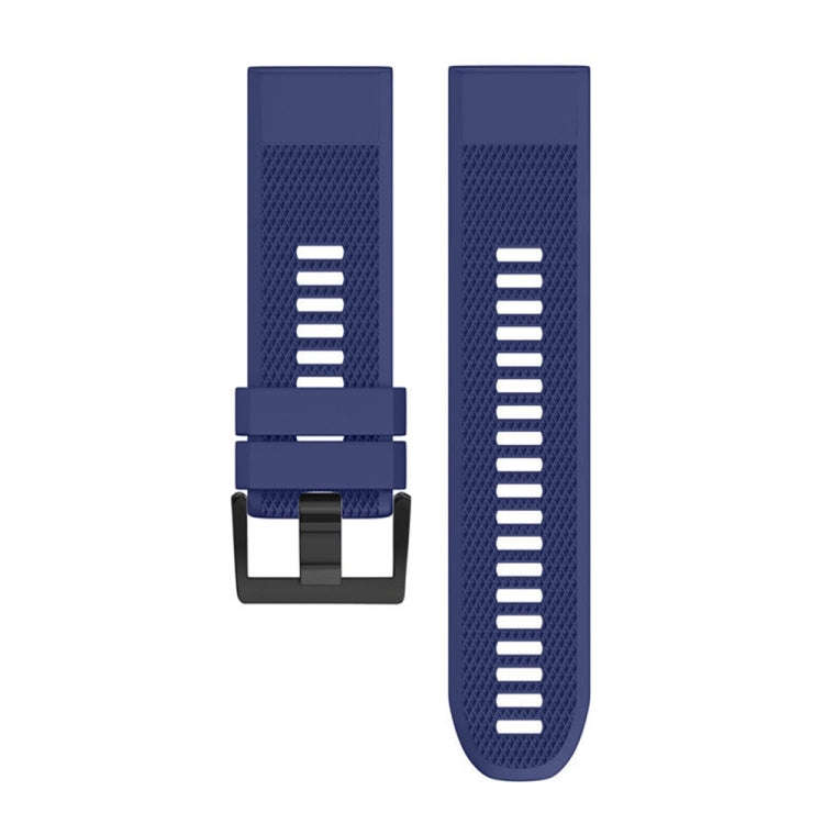 Quick Removable Silicone Watch Band for Fenix 5 22mm(Dark Blue)