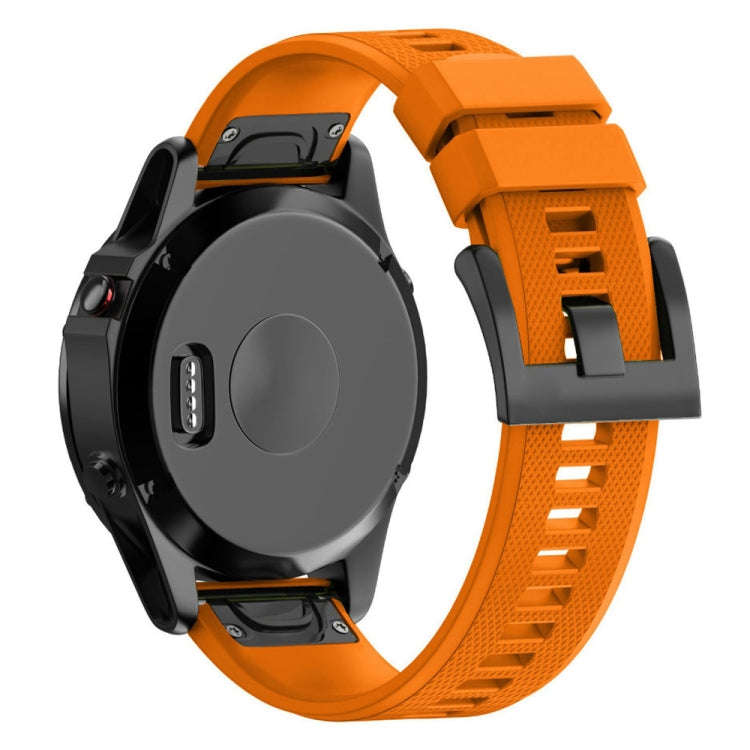 Quick Removable Silicone Watch Band for Fenix 5 22mm(Orange)