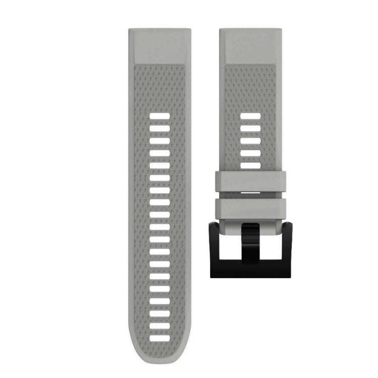 Quick Removable Silicone Watch Band for Fenix 5 22mm(Grey)
