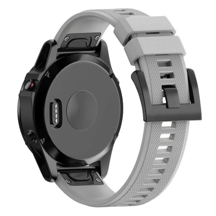 Quick Removable Silicone Watch Band for Fenix 5 22mm(Grey)