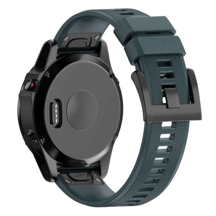 Quick Removable Silicone Watch Band for Fenix 5 22mm(Navy Blue)