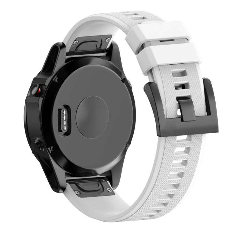 Quick Removable Silicone Watch Band for Fenix 5 22mm(White)