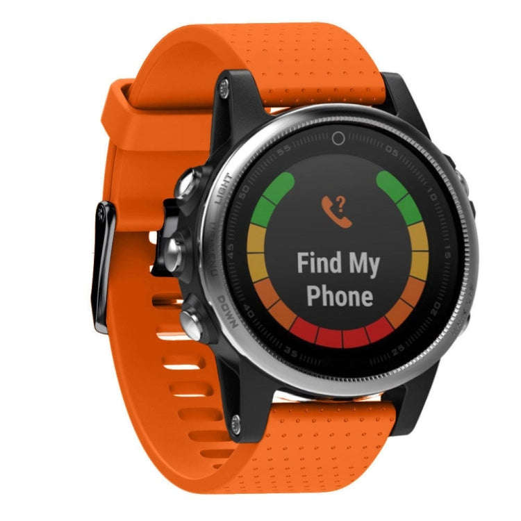 Fenix 5S Quick Removable Silicone Watch Band 20mm(Orange)