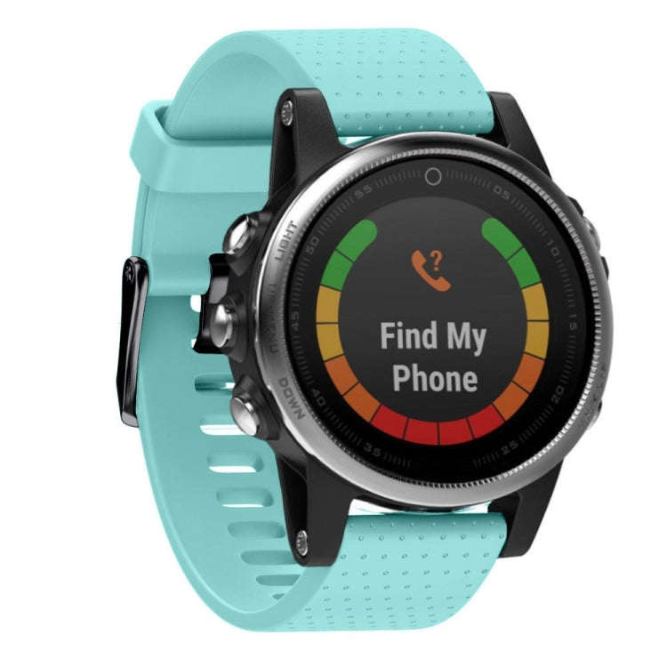 Quick Removable Silicone Watch Band for Fenix 5S 20mm(Mint Green)