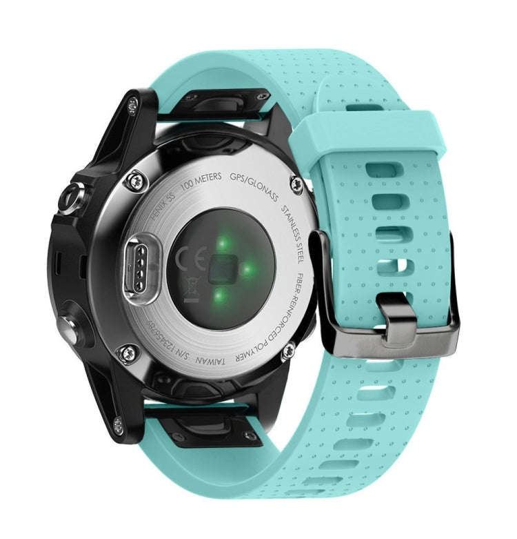 Quick Removable Silicone Watch Band for Fenix 5S 20mm(Mint Green)