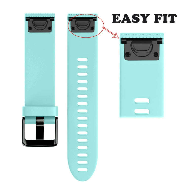 Quick Removable Silicone Watch Band for Fenix 5S 20mm(Mint Green)