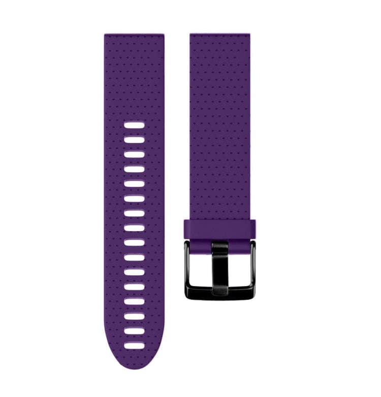 Quick Removable Silicone Watch Band for Fenix 5S 20mm(Purple)