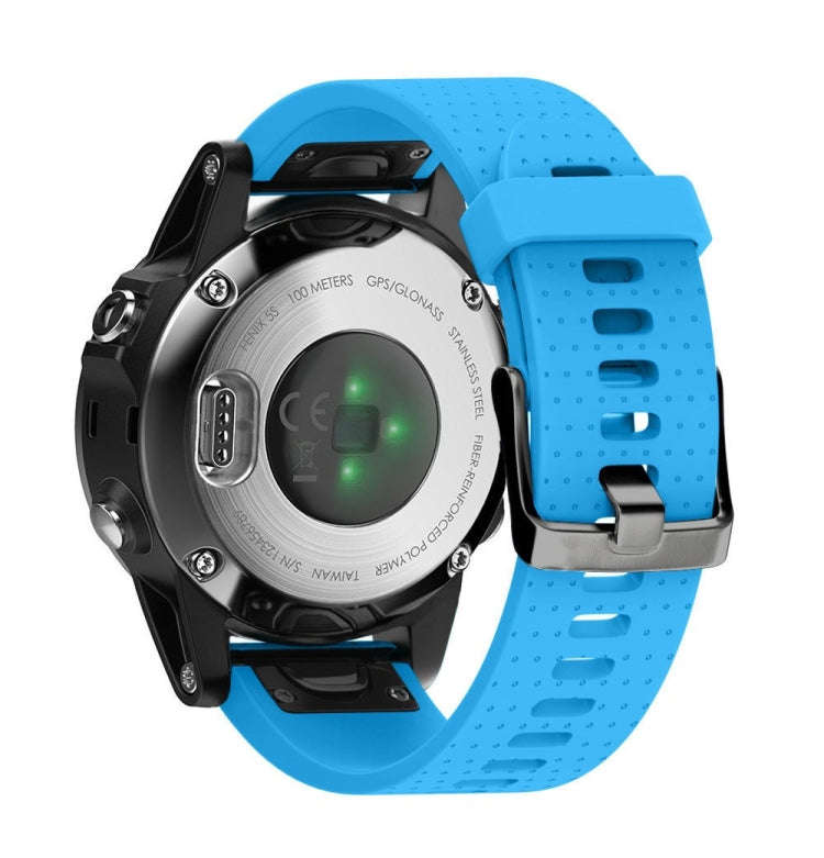 Quick Removable Silicone Watch Band for Fenix 5S 20mm(Sky Blue)