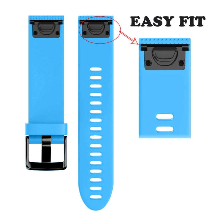 Quick Removable Silicone Watch Band for Fenix 5S 20mm(Sky Blue)