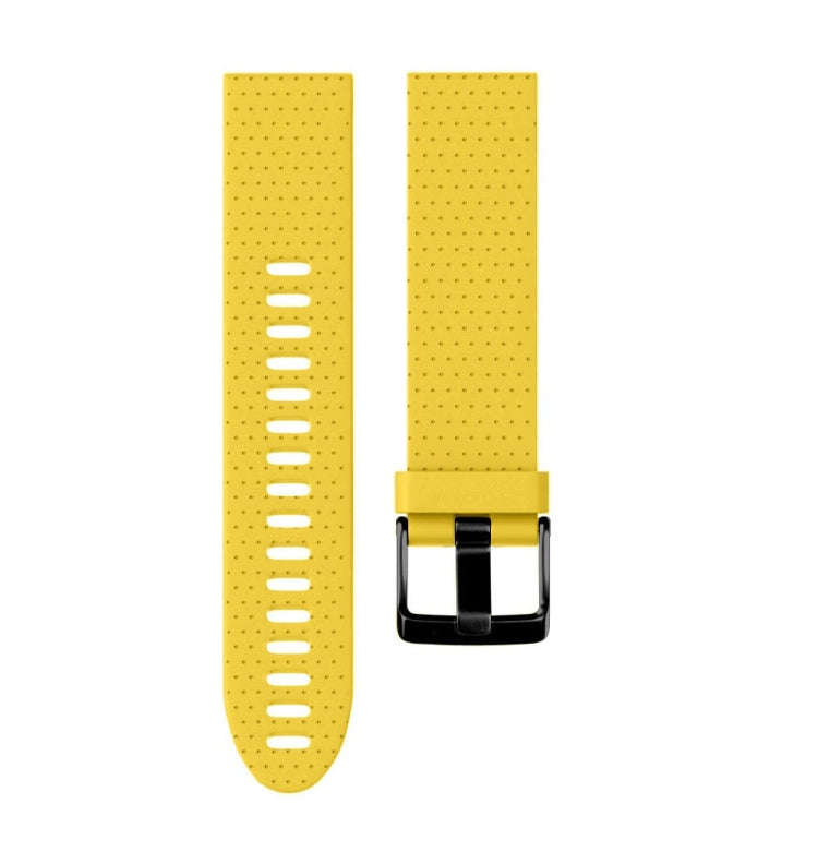 Quick Removable Silicone Watch Band for Fenix 5S 20mm(Yellow)