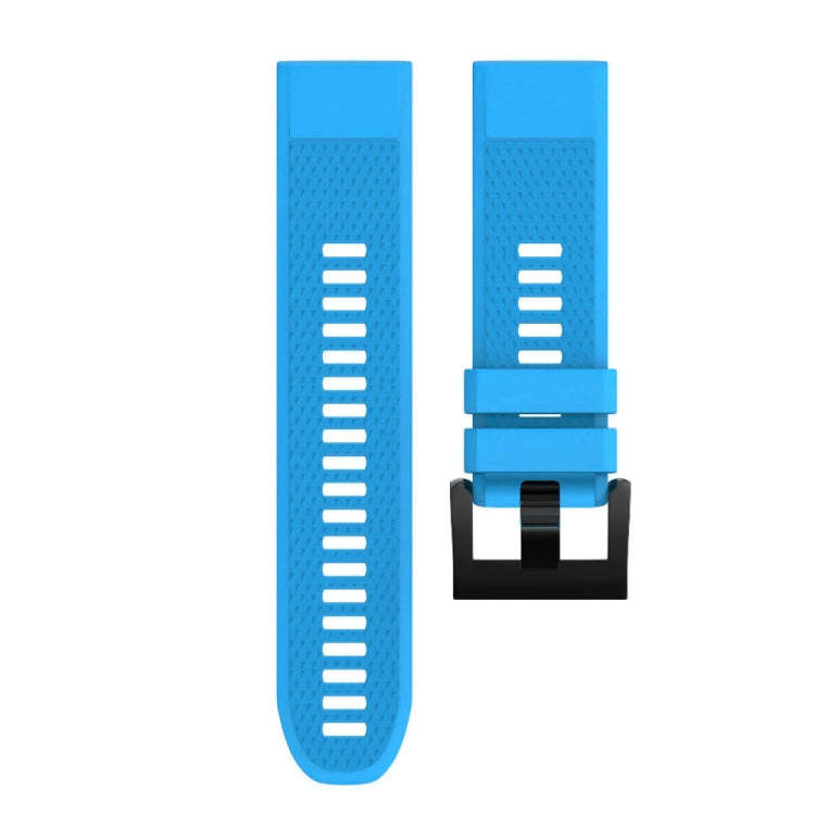 Quick Removable Silicone Watch Band for Fenix 5X 26mm(Sky Blue)