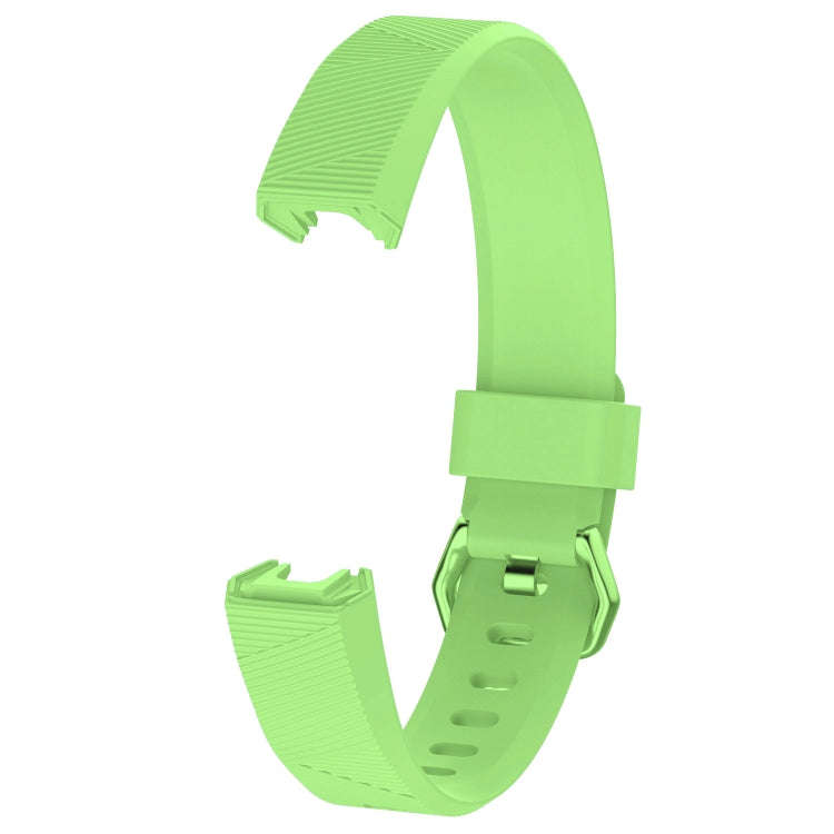 Solid Color Silicone Watch Band for FITBIT Alta / HR, Size: S(Cyan)