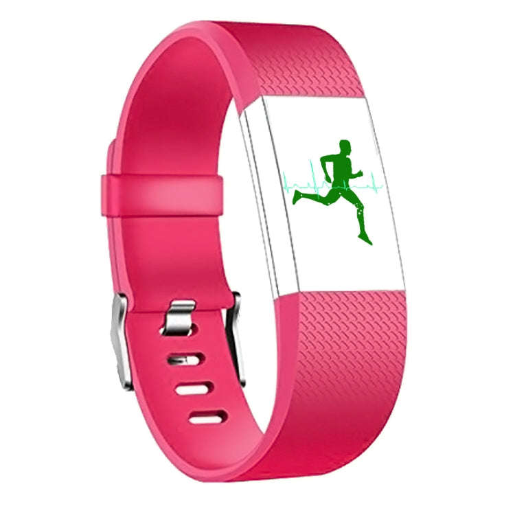 Square Pattern Adjustable Sport Watch Band for FITBIT Charge 2, Size: S, 10.5x8.5cm(Red)