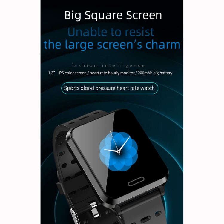 P2 1.3 inch IPS Color Screen IP67 Waterproof Smart Watch Wristband,Support Message Reminder / Hea...