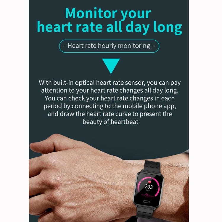 P2 1.3 inch IPS Color Screen IP67 Waterproof Smart Watch Wristband,Support Message Reminder / Hea...