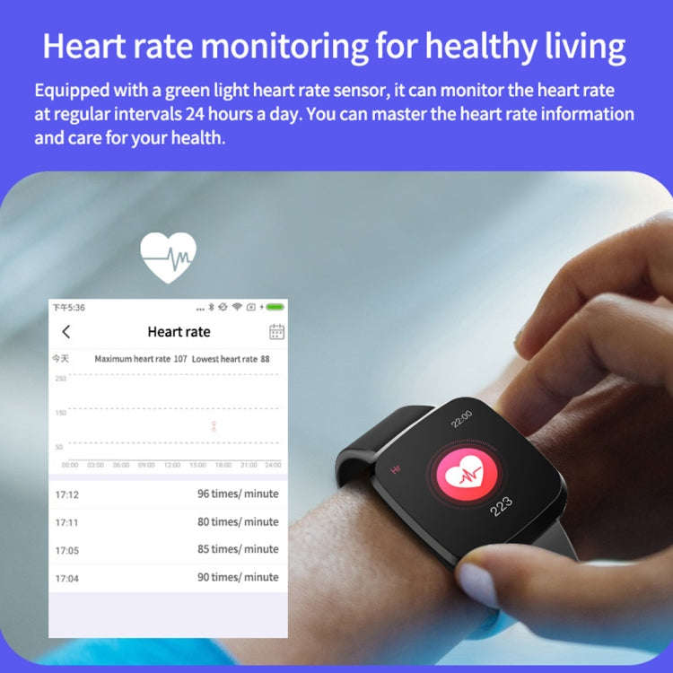 P3 1.3 inch IPS Color Screen IP68 Waterproof Smart Watch Wristband,Support Message Reminder / Hea...