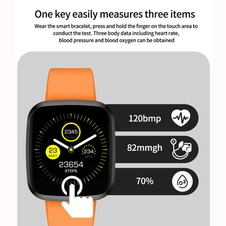 P3 1.3 inch IPS Color Screen IP68 Waterproof Smart Watch Wristband,Support Message Reminder / Hea...