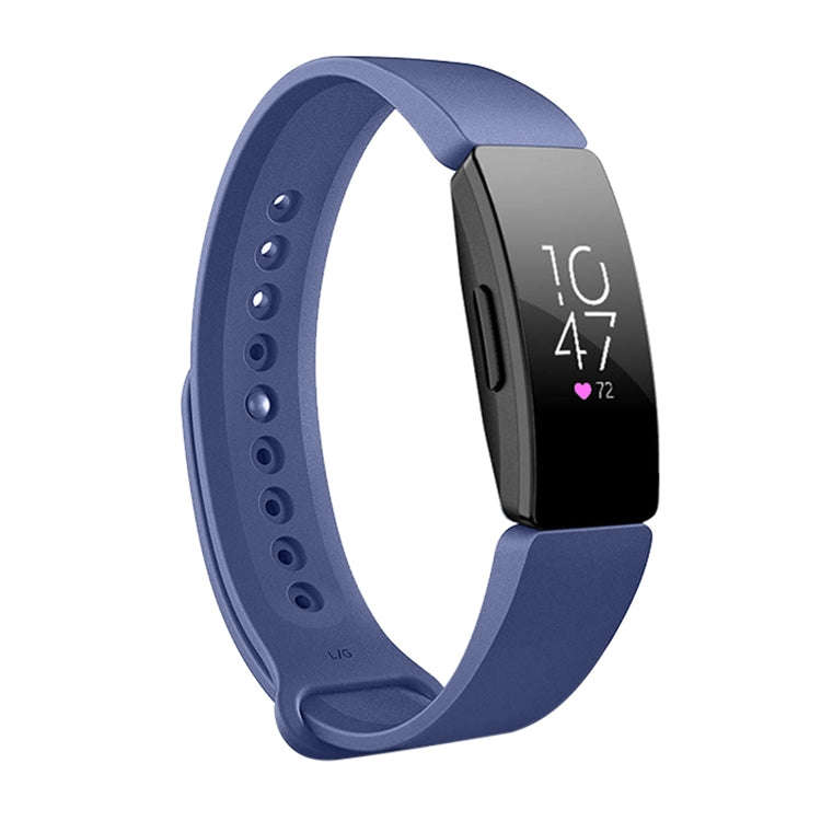 Smart Watch Snap Fastener Watch Band for Fitbit Inspire HR(Blue)