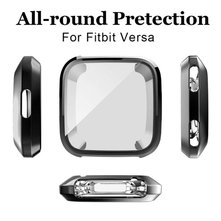 Smart Watch Soft TPU Protective Case for Fitbit Versa(Black)