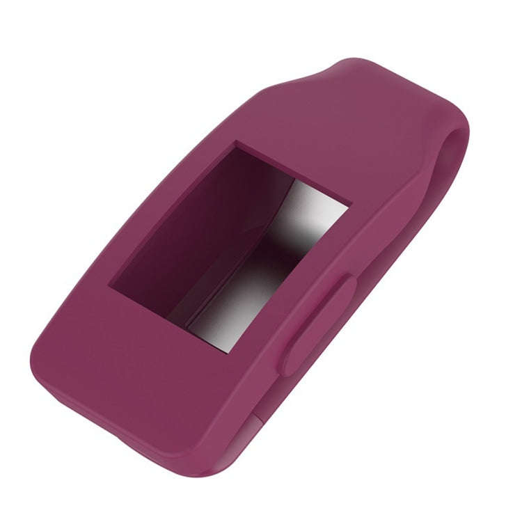 Smart Watch Silicone Clip Button Protective Case for Fitbit Inspire / Inspire HR / Ace 2(Wine Red)